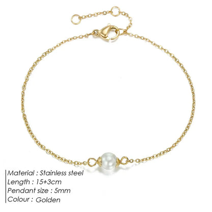 eManco Minimalist Stainless Steel Bracelets for Women YS14925-Gold Color