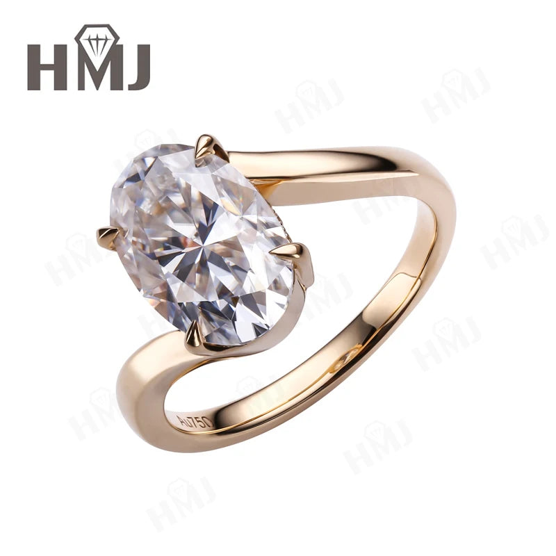 Wedding Rings 5ct Moissanite Diamond S925/10K/14K/18K Proposal Forever Exquisite Band Fine Jewelry Premium Gift Hypoallergenic