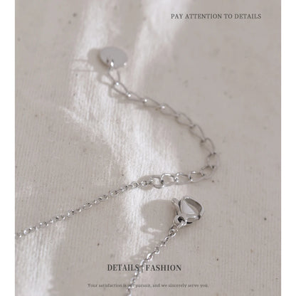 NiNice Necklaces for Women Stainless Steel Jewelry Original Heart Shaped Cubic Zirconia Pendant Engagement Wedding Gift Design