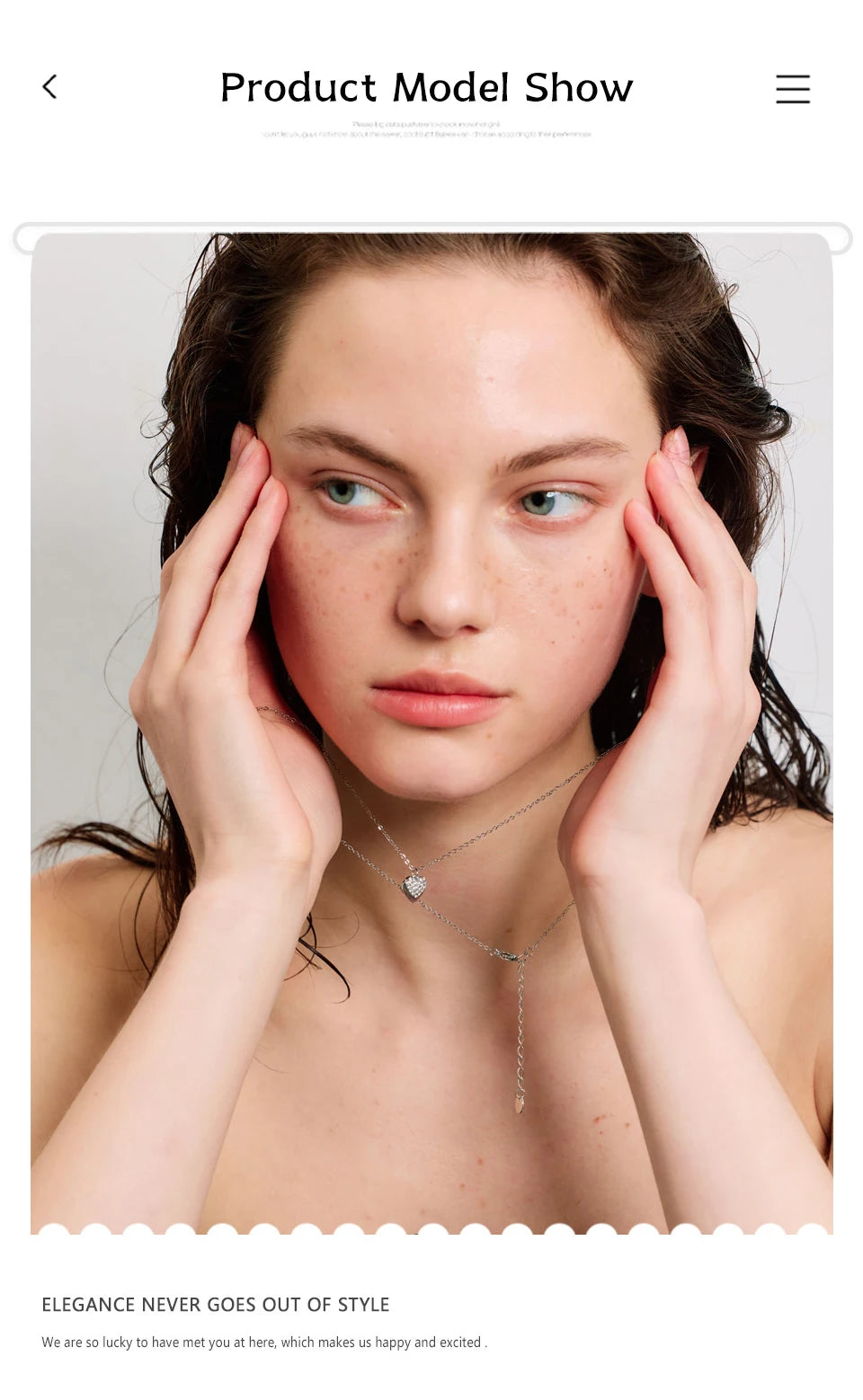 NiNice Necklaces for Women 316L Stainless Steel Original Double Layered Heart-Shaped Cubic Zirconia Pendant Romantic Engagement