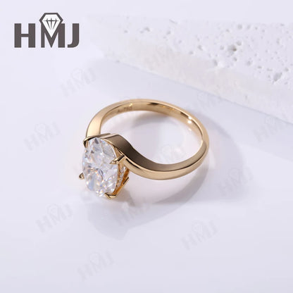 Wedding Rings 5ct Moissanite Diamond S925/10K/14K/18K Proposal Forever Exquisite Band Fine Jewelry Premium Gift Hypoallergenic