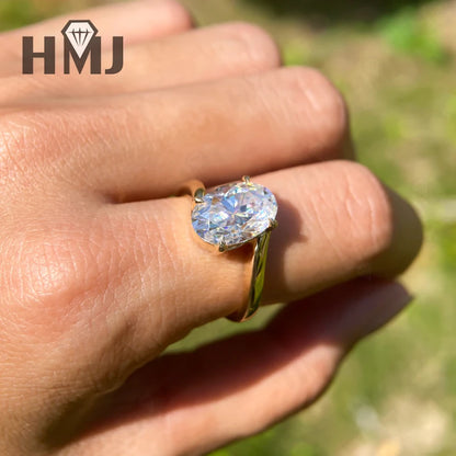 Wedding Rings 5ct Moissanite Diamond S925/10K/14K/18K Proposal Forever Exquisite Band Fine Jewelry Premium Gift Hypoallergenic