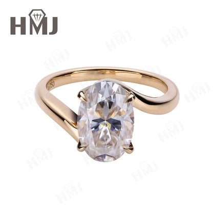 Wedding Rings 5ct Moissanite Diamond S925/10K/14K/18K Proposal Forever Exquisite Band Fine Jewelry Premium Gift Hypoallergenic