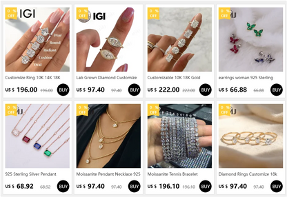 Wedding Rings 5ct Moissanite Diamond S925/10K/14K/18K Proposal Forever Exquisite Band Fine Jewelry Premium Gift Hypoallergenic