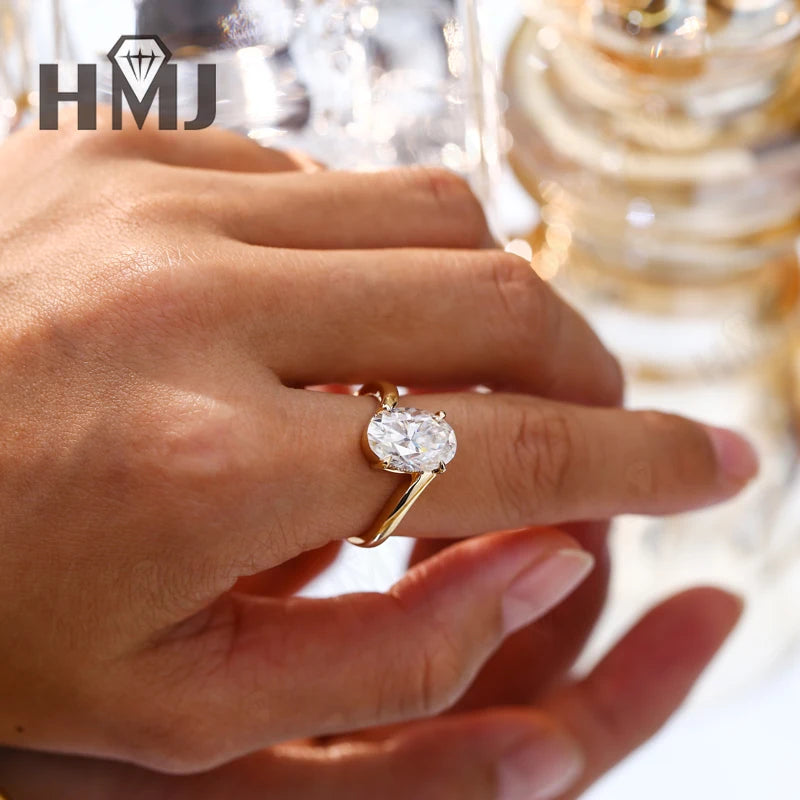 Wedding Rings 5ct Moissanite Diamond S925/10K/14K/18K Proposal Forever Exquisite Band Fine Jewelry Premium Gift Hypoallergenic