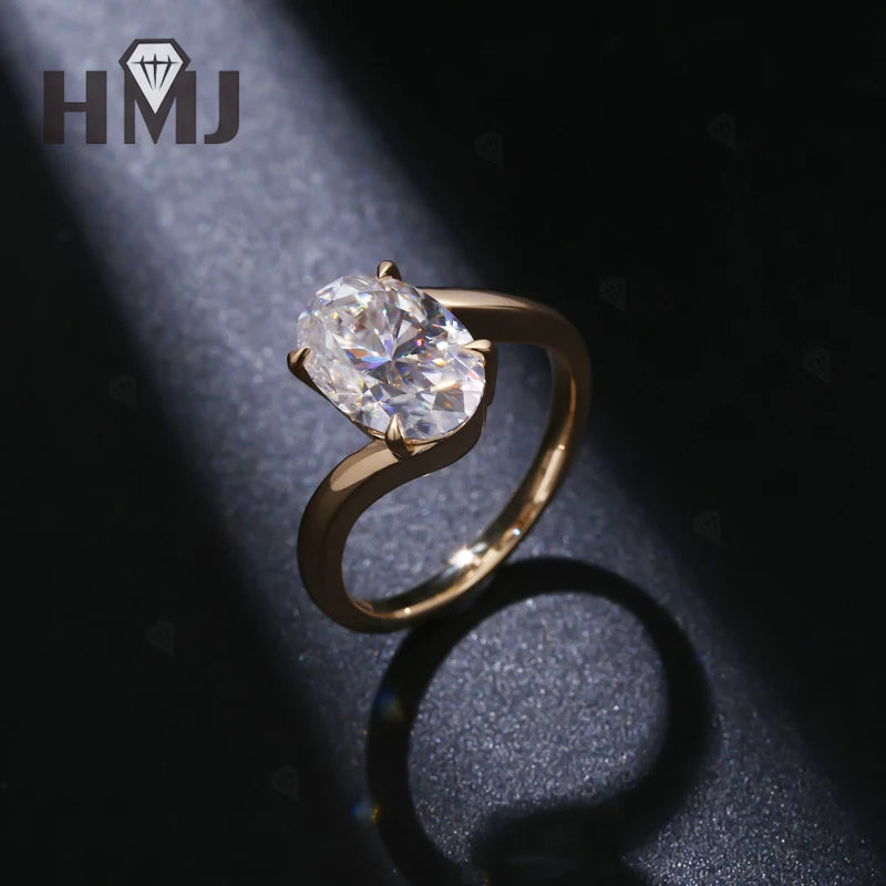 Wedding Rings 5ct Moissanite Diamond S925/10K/14K/18K Proposal Forever Exquisite Band Fine Jewelry Premium Gift Hypoallergenic