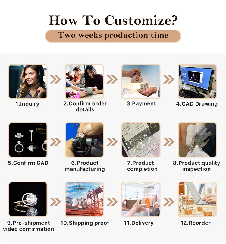 Provence Customized 10K 14K 18K Gold Lab diamond rings for women men Luxury Eternity Wedding Band rigns for Christmas Gifts