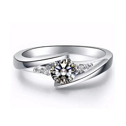 New Hot Selling Silver Plated Stainless Steel Rings For Women
