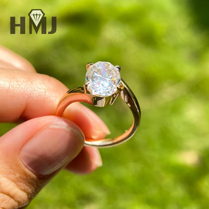 Wedding Rings 5ct Moissanite Diamond S925/10K/14K/18K Proposal Forever Exquisite Band Fine Jewelry Premium Gift Hypoallergenic