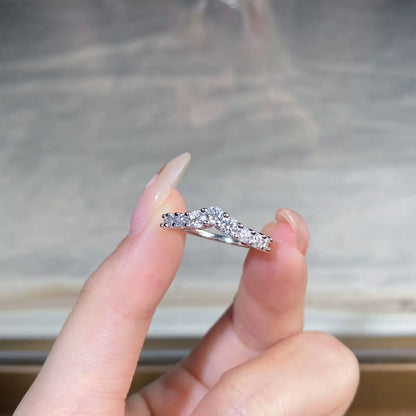 Luxur 100% Real 18k Gold Ring Moissanite With Certificate Luxury Wedding Jewelry For Women Summer Engagement Gift