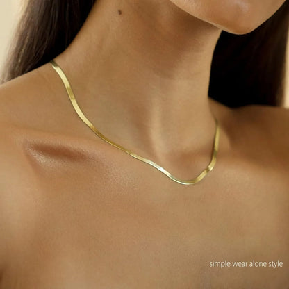 Necklace for Women Gold Necklace Silver Plated Necklace Gold Plated SnakeGold Chain Choker Necklaces Gold Jewelry Gift for Women