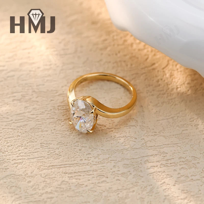 Wedding Rings 5ct Moissanite Diamond S925/10K/14K/18K Proposal Forever Exquisite Band Fine Jewelry Premium Gift Hypoallergenic