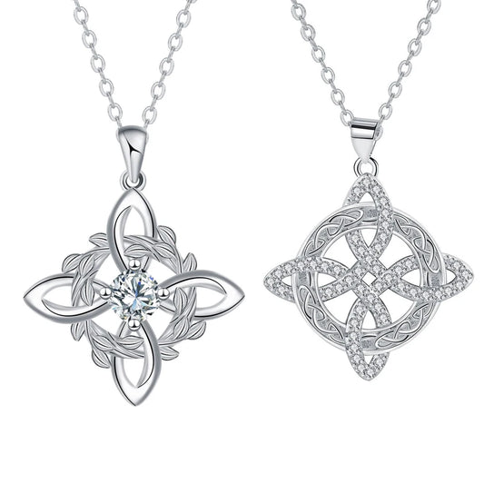925 Thai Silver Classic Witch Knot Necklace