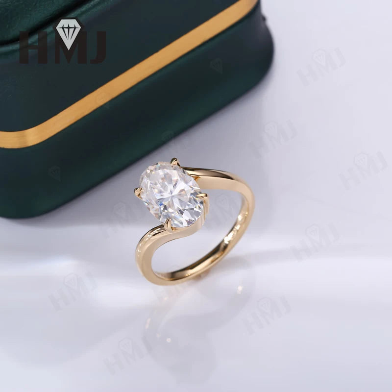 Wedding Rings 5ct Moissanite Diamond S925/10K/14K/18K Proposal Forever Exquisite Band Fine Jewelry Premium Gift Hypoallergenic