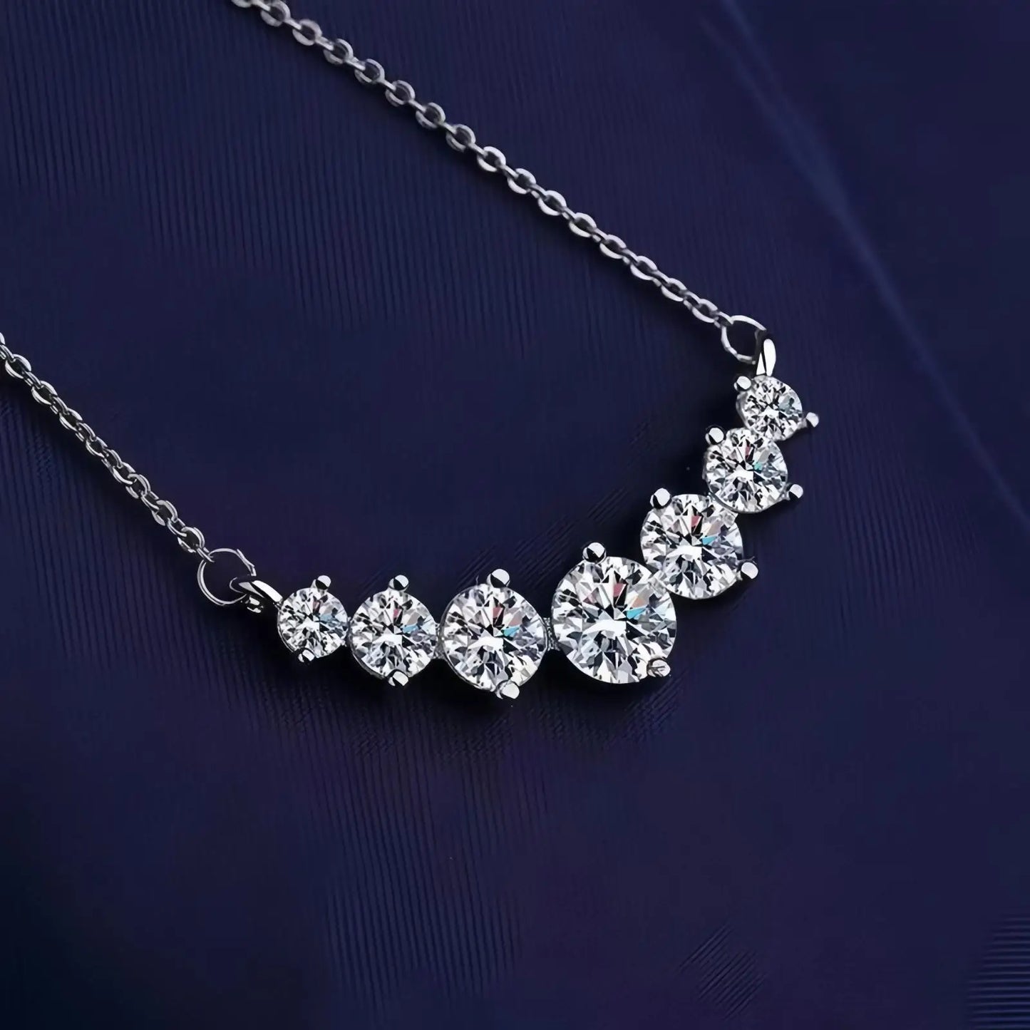 925 Sterling Silver Necklace Pendant 5A Zircon Fashion for Women Wedding Jewelry Engagement Charm Party Gift Fine fine chain