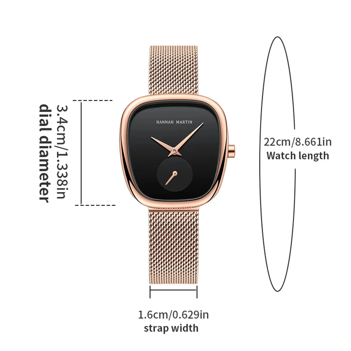 Hannah Martin Luxury Fashion Elegant Ladies Watch