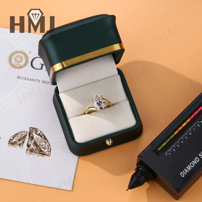 Wedding Rings 5ct Moissanite Diamond S925/10K/14K/18K Proposal Forever Exquisite Band Fine Jewelry Premium Gift Hypoallergenic