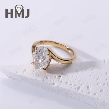 Wedding Rings 5ct Moissanite Diamond S925/10K/14K/18K Proposal Forever Exquisite Band Fine Jewelry Premium Gift Hypoallergenic